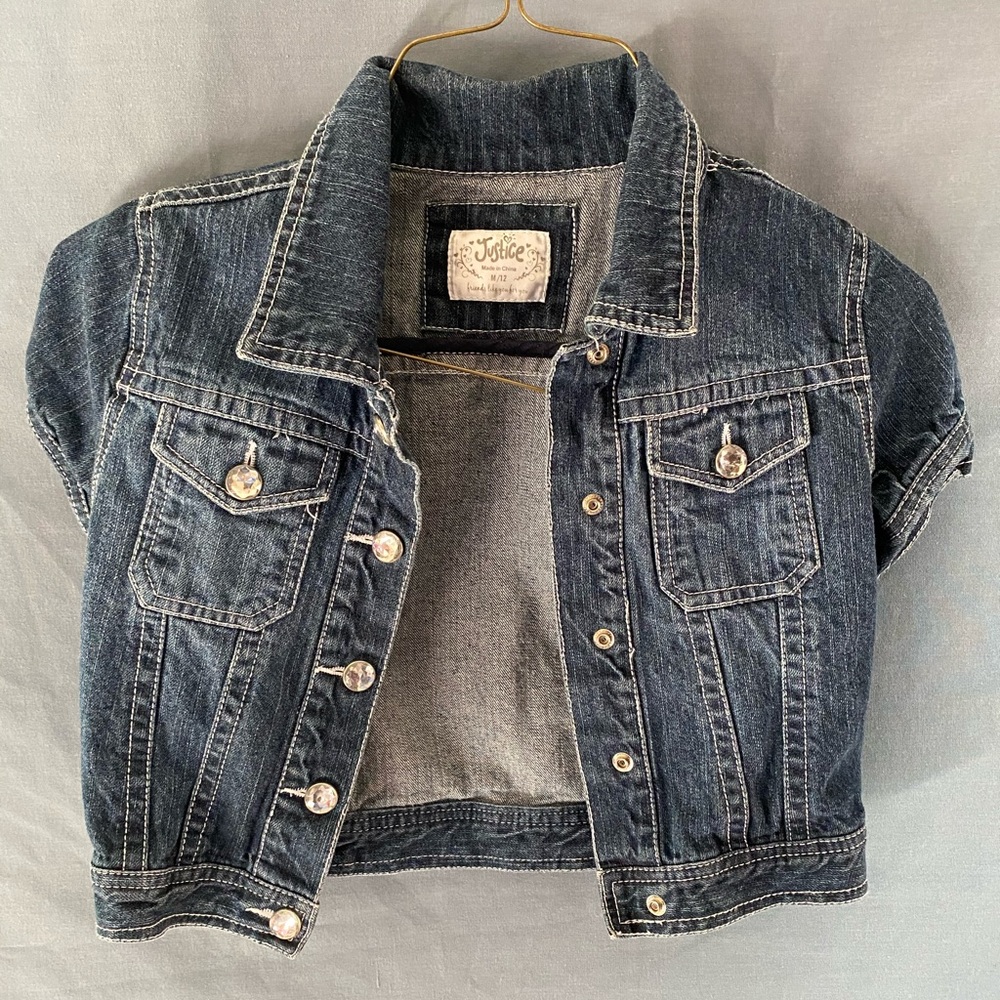 Justice Short Sleeve Jean Jacket